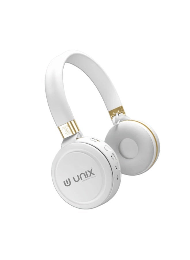 Unix Elite 9 Wireless Bluetooth Headphones | Bluetooth 5.0 Connectivity | 40mm Drivers with 12Hrs Playback Time | Over-Ear Design with Foldable Design | TF Card Support & Mic - Image 1